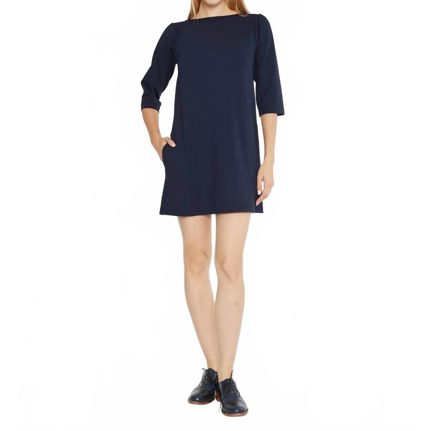 New Ripley Rader Ponte Knit A-Line Dress In Navy